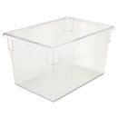 Rubbermaid® Commercial wholesale. Rubbermaid® Food-tote Boxes, 21.5 Gal, 26 X 18 X 15, Clear. HSD Wholesale: Janitorial Supplies, Breakroom Supplies, Office Supplies.