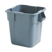 Load image into Gallery viewer, Rubbermaid® Commercial wholesale. Rubbermaid® Brute Container, Square, Polyethylene, 28 Gal, Gray. HSD Wholesale: Janitorial Supplies, Breakroom Supplies, Office Supplies.