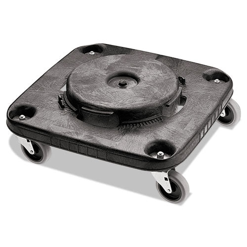 Rubbermaid® Commercial wholesale. Rubbermaid® Brute Container Square Dolly, 250 Lb Capacity, 17.25 X 6.25, Black. HSD Wholesale: Janitorial Supplies, Breakroom Supplies, Office Supplies.