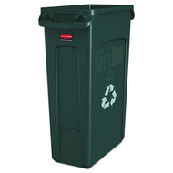 Rubbermaid® Commercial wholesale. Rubbermaid® Slim Jim Recycling Container With Venting Channels, Plastic, 23 Gal, Green. HSD Wholesale: Janitorial Supplies, Breakroom Supplies, Office Supplies.