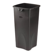 Rubbermaid® Commercial wholesale. Rubbermaid® Untouchable Square Waste Receptacle, Plastic, 23 Gal, Black. HSD Wholesale: Janitorial Supplies, Breakroom Supplies, Office Supplies.