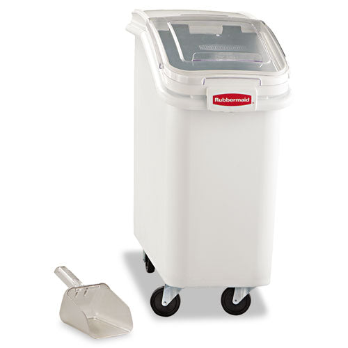 Rubbermaid® Commercial wholesale. Rubbermaid® Prosave Mobile Ingredient Bin, 20.57 Gal, 13.13 X 29.25 X 28, White. HSD Wholesale: Janitorial Supplies, Breakroom Supplies, Office Supplies.