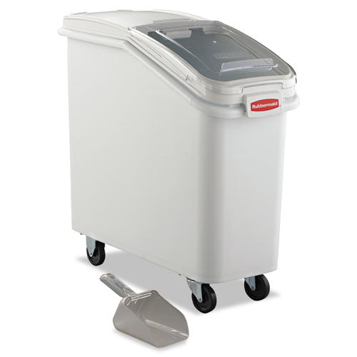 Rubbermaid® Commercial wholesale. Rubbermaid® Prosave Mobile Ingredient Bin, 20.57 Gal, 13.13 X 29.25 X 28, White. HSD Wholesale: Janitorial Supplies, Breakroom Supplies, Office Supplies.