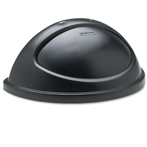 Rubbermaid® Commercial wholesale. Rubbermaid® Untouchable Plastic Half-round Lid, 21.38w X 12.38d X 9.13h, Black. HSD Wholesale: Janitorial Supplies, Breakroom Supplies, Office Supplies.