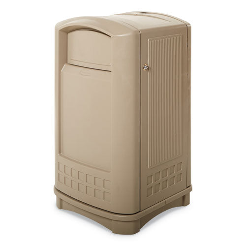 Rubbermaid® Commercial wholesale. Rubbermaid® Plaza Indoor-outdoor Waste Container, Rectangular, Plastic, 50 Gal, Beige. HSD Wholesale: Janitorial Supplies, Breakroom Supplies, Office Supplies.