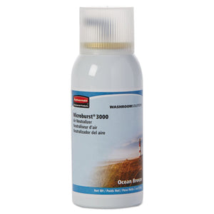 Rubbermaid® Commercial wholesale. Rubbermaid® Microburst 3000 Refill, Ocean Breeze, 2 Oz Aerosol, 12-carton. HSD Wholesale: Janitorial Supplies, Breakroom Supplies, Office Supplies.