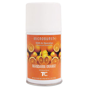 Rubbermaid® Commercial wholesale. Rubbermaid® Tc Microburst 9000 Air Freshener Refill, Mandarin Orange, 5.3 Oz Aerosol, 4-carton. HSD Wholesale: Janitorial Supplies, Breakroom Supplies, Office Supplies.