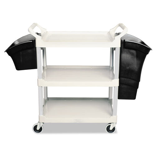 Rubbermaid® Commercial wholesale. Rubbermaid® Xtra Utility Cart, 300-lb Capacity, Three-shelf, 20w X 40.63d X 37.8h, Gray. HSD Wholesale: Janitorial Supplies, Breakroom Supplies, Office Supplies.