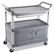 Load image into Gallery viewer, Rubbermaid® Commercial wholesale. Rubbermaid® Xtra Instrument Cart, 300-lb Capacity, Three-shelf, 20w X 40.63d X 37.8h, Gray. HSD Wholesale: Janitorial Supplies, Breakroom Supplies, Office Supplies.