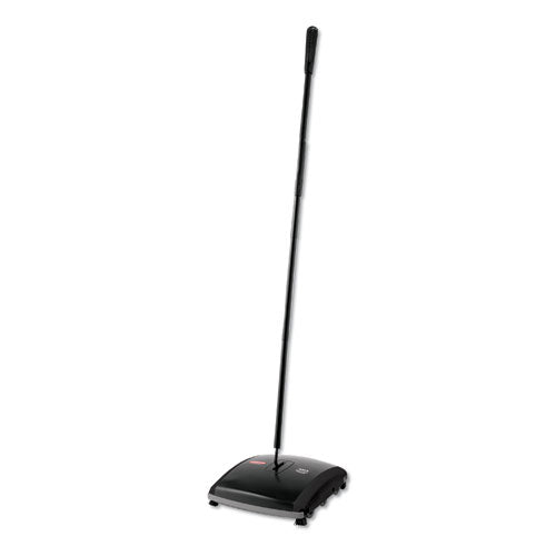 Rubbermaid® Commercial wholesale. Rubbermaid® Dual Action Sweeper, Boar-nylon Bristles, 44" Steel-plastic Handle, Black-yellow. HSD Wholesale: Janitorial Supplies, Breakroom Supplies, Office Supplies.