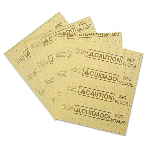 Rubbermaid® Commercial wholesale. Rubbermaid® Over-the-spill Pad, "caution Wet Floor", Yellow, 16 1-2" X 20", 22 Sheets-pad. HSD Wholesale: Janitorial Supplies, Breakroom Supplies, Office Supplies.