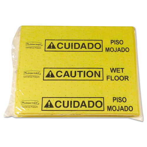 Rubbermaid® Commercial wholesale. Rubbermaid® Over-the-spill Pad Tablet W-25 Pads, Yellow-black,14 X 16 1-2. HSD Wholesale: Janitorial Supplies, Breakroom Supplies, Office Supplies.