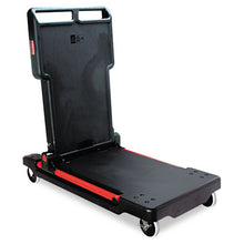 Load image into Gallery viewer, Rubbermaid® Commercial wholesale. Rubbermaid® Convertible Utility Cart, Two-shelf, 23.88w X 45.13d X 34.38h, Black. HSD Wholesale: Janitorial Supplies, Breakroom Supplies, Office Supplies.