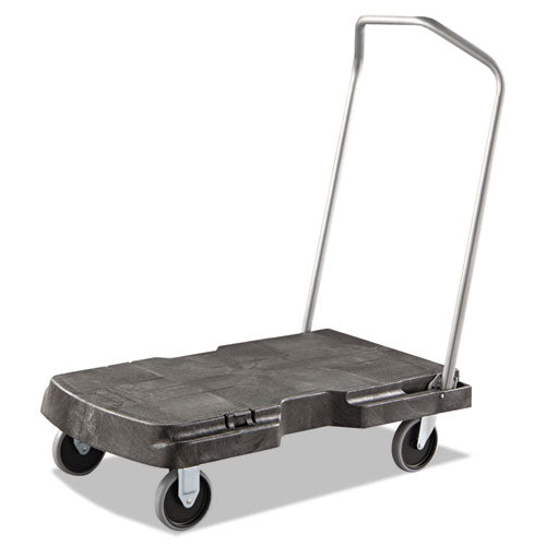 Rubbermaid® Commercial wholesale. Rubbermaid® Triple Trolley, 500-lb Capacity, 20.5w X 32.5d X 7h, Black. HSD Wholesale: Janitorial Supplies, Breakroom Supplies, Office Supplies.