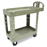 Rubbermaid® Commercial wholesale. Rubbermaid® Heavy-duty Utility Cart, Two-shelf, 17.13w X 38.5d X 38.88h, Beige. HSD Wholesale: Janitorial Supplies, Breakroom Supplies, Office Supplies.