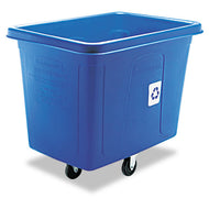 Rubbermaid® Commercial wholesale. Rubbermaid® Recycling Cube Truck, Rectangular, Polyethylene, 500 Lb Capacity, Blue. HSD Wholesale: Janitorial Supplies, Breakroom Supplies, Office Supplies.