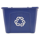 Rubbermaid® Commercial wholesale. Rubbermaid® Stacking Recycle Bin, Rectangular, Polyethylene, 14 Gal, Blue. HSD Wholesale: Janitorial Supplies, Breakroom Supplies, Office Supplies.