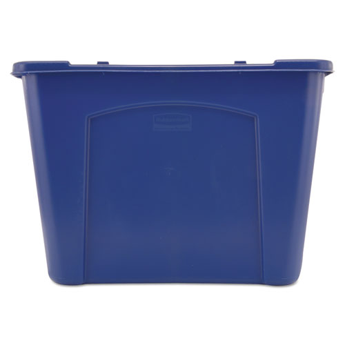 Rubbermaid® Commercial wholesale. Rubbermaid® Stacking Recycle Bin, Rectangular, Polyethylene, 14 Gal, Blue. HSD Wholesale: Janitorial Supplies, Breakroom Supplies, Office Supplies.