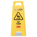 Rubbermaid® Commercial wholesale. Rubbermaid® Caution Wet Floor Floor Sign, Plastic, 11 X 12 X 25, Bright Yellow, 6-carton. HSD Wholesale: Janitorial Supplies, Breakroom Supplies, Office Supplies.
