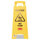 Rubbermaid® Commercial wholesale. Rubbermaid® Caution Wet Floor Floor Sign, Plastic, 11 X 12 X 25, Bright Yellow, 6-carton. HSD Wholesale: Janitorial Supplies, Breakroom Supplies, Office Supplies.