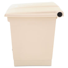 Load image into Gallery viewer, Rubbermaid® Commercial wholesale. Rubbermaid® Indoor Utility Step-on Waste Container, Square, Plastic, 8 Gal, Beige. HSD Wholesale: Janitorial Supplies, Breakroom Supplies, Office Supplies.