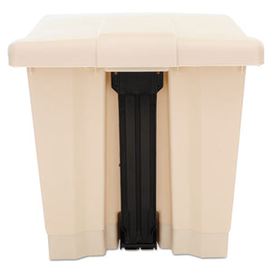 Rubbermaid® Commercial wholesale. Rubbermaid® Indoor Utility Step-on Waste Container, Square, Plastic, 8 Gal, Beige. HSD Wholesale: Janitorial Supplies, Breakroom Supplies, Office Supplies.