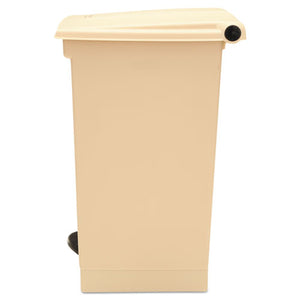 Rubbermaid® Commercial wholesale. Rubbermaid® Indoor Utility Step-on Waste Container, Square, Plastic, 12 Gal, Beige. HSD Wholesale: Janitorial Supplies, Breakroom Supplies, Office Supplies.