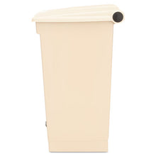 Load image into Gallery viewer, Rubbermaid® Commercial wholesale. Rubbermaid® Step-on Receptacle, Rectangular, Polyethylene, 18 Gal, Beige. HSD Wholesale: Janitorial Supplies, Breakroom Supplies, Office Supplies.