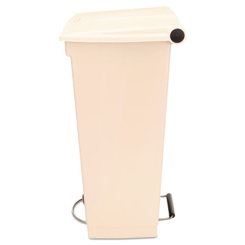 Rubbermaid® Commercial wholesale. Rubbermaid® Step-on Receptacle With Wheels, Rectangular, Polyethylene, 23 Gal, Beige. HSD Wholesale: Janitorial Supplies, Breakroom Supplies, Office Supplies.