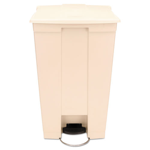 Rubbermaid® Commercial wholesale. Rubbermaid® Step-on Receptacle With Wheels, Rectangular, Polyethylene, 23 Gal, Beige. HSD Wholesale: Janitorial Supplies, Breakroom Supplies, Office Supplies.