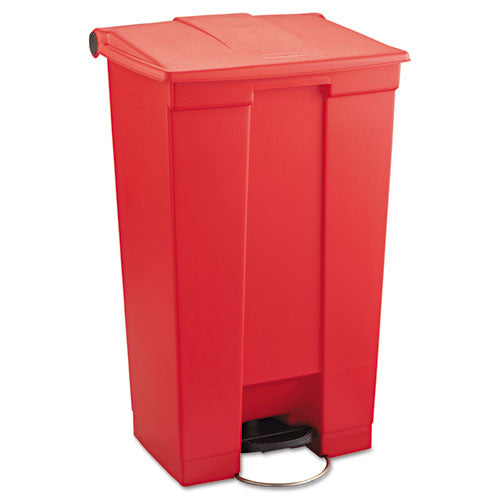 Rubbermaid® Commercial wholesale. Rubbermaid® Indoor Utility Step-on Waste Container, Rectangular, Plastic, 23 Gal, Red. HSD Wholesale: Janitorial Supplies, Breakroom Supplies, Office Supplies.