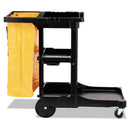 Rubbermaid® Commercial wholesale. Rubbermaid® Multi-shelf Cleaning Cart, Three-shelf, 20w X 45d X 38.25h, Black. HSD Wholesale: Janitorial Supplies, Breakroom Supplies, Office Supplies.