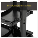 Rubbermaid® Commercial wholesale. Rubbermaid® Multi-shelf Cleaning Cart, Three-shelf, 20w X 45d X 38.25h, Black. HSD Wholesale: Janitorial Supplies, Breakroom Supplies, Office Supplies.