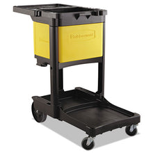 Load image into Gallery viewer, Rubbermaid® Commercial wholesale. Rubbermaid® Locking Cabinet, For Rubbermaid Commercial Cleaning Carts, Yellow. HSD Wholesale: Janitorial Supplies, Breakroom Supplies, Office Supplies.