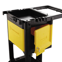 Load image into Gallery viewer, Rubbermaid® Commercial wholesale. Rubbermaid® Locking Cabinet, For Rubbermaid Commercial Cleaning Carts, Yellow. HSD Wholesale: Janitorial Supplies, Breakroom Supplies, Office Supplies.