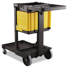 Load image into Gallery viewer, Rubbermaid® Commercial wholesale. Rubbermaid® Locking Cabinet, For Rubbermaid Commercial Cleaning Carts, Yellow. HSD Wholesale: Janitorial Supplies, Breakroom Supplies, Office Supplies.