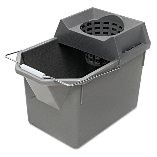 Rubbermaid® Commercial wholesale. Rubbermaid® Pail-strainer Combination, 15qt, Steel Gray. HSD Wholesale: Janitorial Supplies, Breakroom Supplies, Office Supplies.