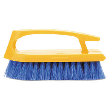 Load image into Gallery viewer, Rubbermaid® Commercial wholesale. Rubbermaid® Long Handle Scrub Brush, 6&quot; Brush, Yellow Plastic Handle-blue Bristles. HSD Wholesale: Janitorial Supplies, Breakroom Supplies, Office Supplies.