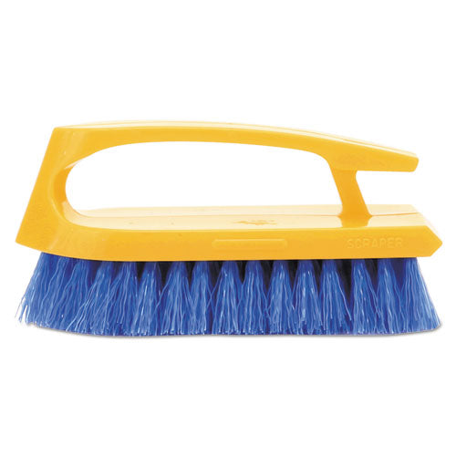 Rubbermaid® Commercial wholesale. Rubbermaid® Long Handle Scrub Brush, 6" Brush, Yellow Plastic Handle-blue Bristles. HSD Wholesale: Janitorial Supplies, Breakroom Supplies, Office Supplies.