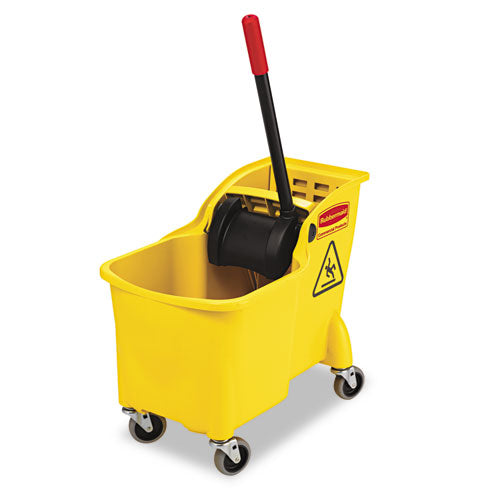 Rubbermaid® Commercial wholesale. Rubbermaid® Tandem 31qt Bucket-wringer Combo, Yellow. HSD Wholesale: Janitorial Supplies, Breakroom Supplies, Office Supplies.
