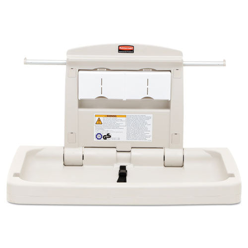 Rubbermaid® Commercial wholesale. Rubbermaid® Sturdy Station 2 Baby Changing Table, 33.5 X 21.5, Platinum. HSD Wholesale: Janitorial Supplies, Breakroom Supplies, Office Supplies.