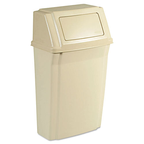 Rubbermaid® Commercial wholesale. Rubbermaid® Slim Jim Wall-mounted Container, Rectangular, Plastic, 15 Gal, Beige. HSD Wholesale: Janitorial Supplies, Breakroom Supplies, Office Supplies.