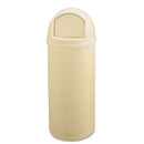 Rubbermaid® Commercial wholesale. Rubbermaid® Marshal Classic Container, Round, Polyethylene, 25 Gal, Beige. HSD Wholesale: Janitorial Supplies, Breakroom Supplies, Office Supplies.