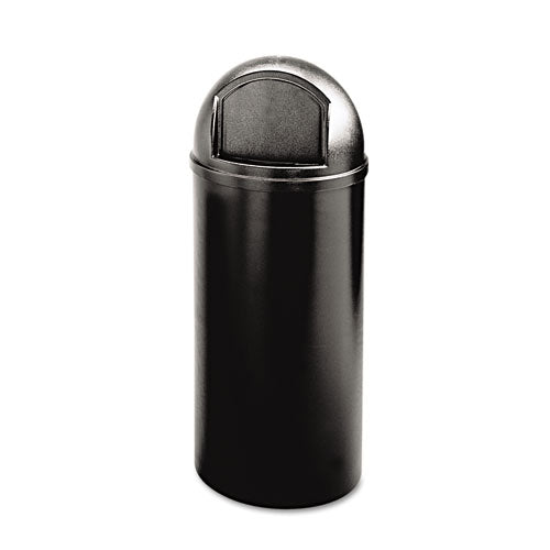 Rubbermaid® Commercial wholesale. Rubbermaid® Marshal Classic Container, Round, Polyethylene, 25 Gal, Black. HSD Wholesale: Janitorial Supplies, Breakroom Supplies, Office Supplies.