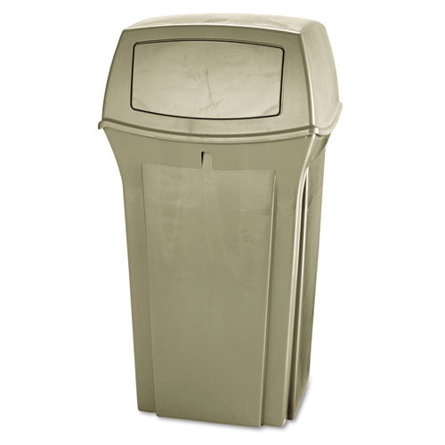 Rubbermaid® Commercial wholesale. Rubbermaid® Ranger Fire-safe Container, Square, Structural Foam, 35 Gal, Beige. HSD Wholesale: Janitorial Supplies, Breakroom Supplies, Office Supplies.