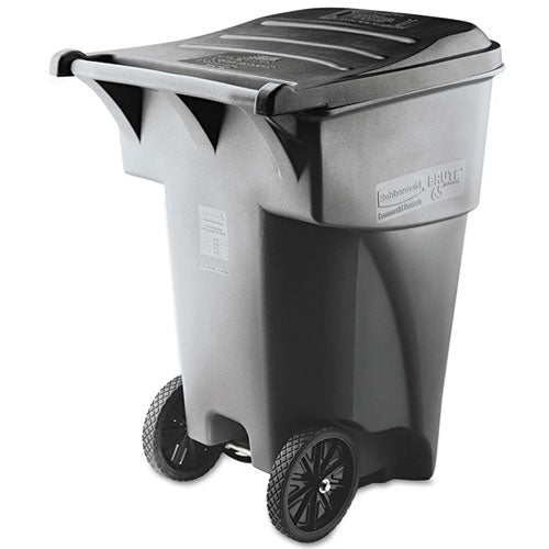 Rubbermaid® Commercial wholesale. Rubbermaid® Brute Rollout Heavy-duty Waste Container, Square, Polyethylene, 95 Gal, Gray. HSD Wholesale: Janitorial Supplies, Breakroom Supplies, Office Supplies.