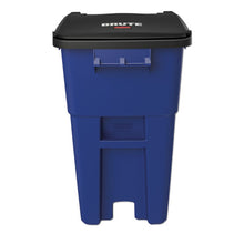 Load image into Gallery viewer, Rubbermaid® Commercial wholesale. Rubbermaid® Brute Rollout Container, Square, Plastic, 50 Gal, Blue. HSD Wholesale: Janitorial Supplies, Breakroom Supplies, Office Supplies.