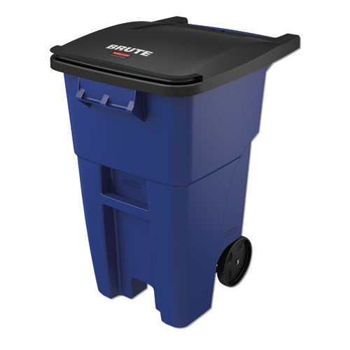 Rubbermaid® Commercial wholesale. Rubbermaid® Brute Rollout Container, Square, Plastic, 50 Gal, Blue. HSD Wholesale: Janitorial Supplies, Breakroom Supplies, Office Supplies.