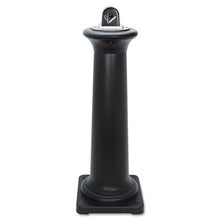 Load image into Gallery viewer, Rubbermaid® Commercial wholesale. Rubbermaid® Groundskeeper Tuscan Receptacle, 13 X 13 X 38.38, Black. HSD Wholesale: Janitorial Supplies, Breakroom Supplies, Office Supplies.