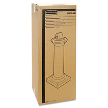 Load image into Gallery viewer, Rubbermaid® Commercial wholesale. Rubbermaid® Groundskeeper Tuscan Receptacle, 13 X 13 X 38.38, Black. HSD Wholesale: Janitorial Supplies, Breakroom Supplies, Office Supplies.